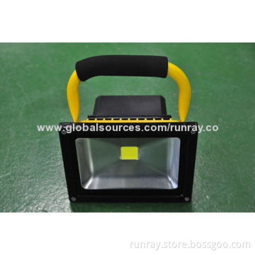 20W Rechargeable LED Floodlight, Epistar 35*35-mil Chip/6-8 Hours Working Time, 85-265V AC VoltageNew
